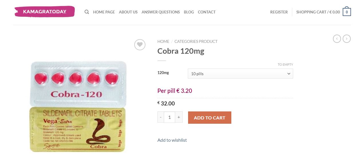 Cobra Drug For Sexual Energy and Fitness